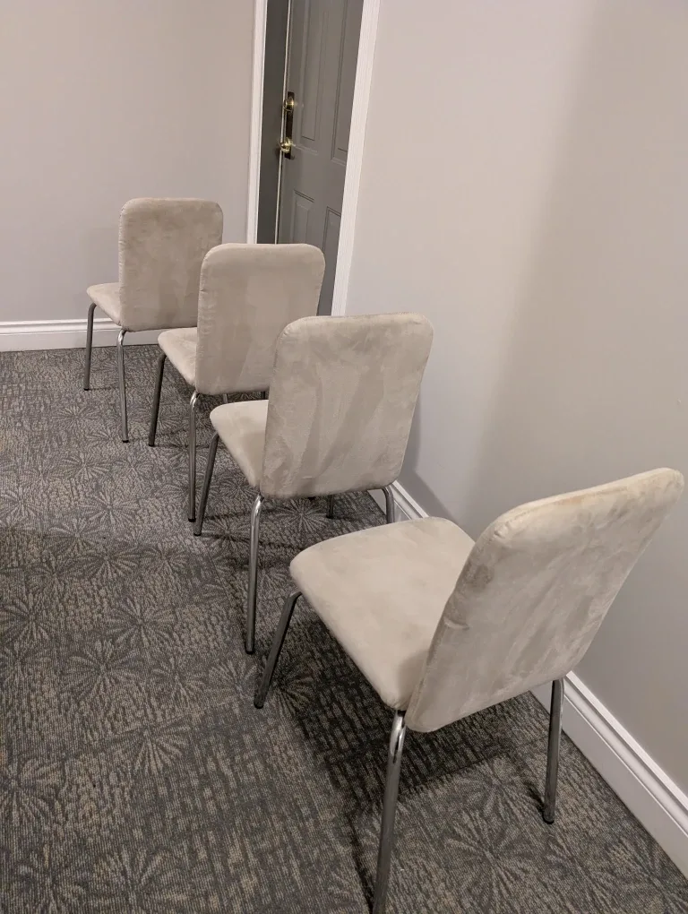 Set of 4 Beige Dining Chairs image indicator(3)