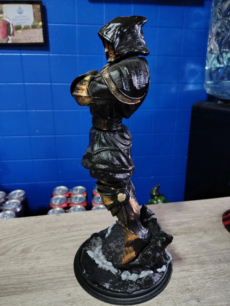 Black & Gold Hooded Statue