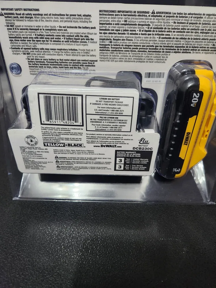 DeWalt 20V MAX Lithium Ion Battery & Charger image indicator(2)