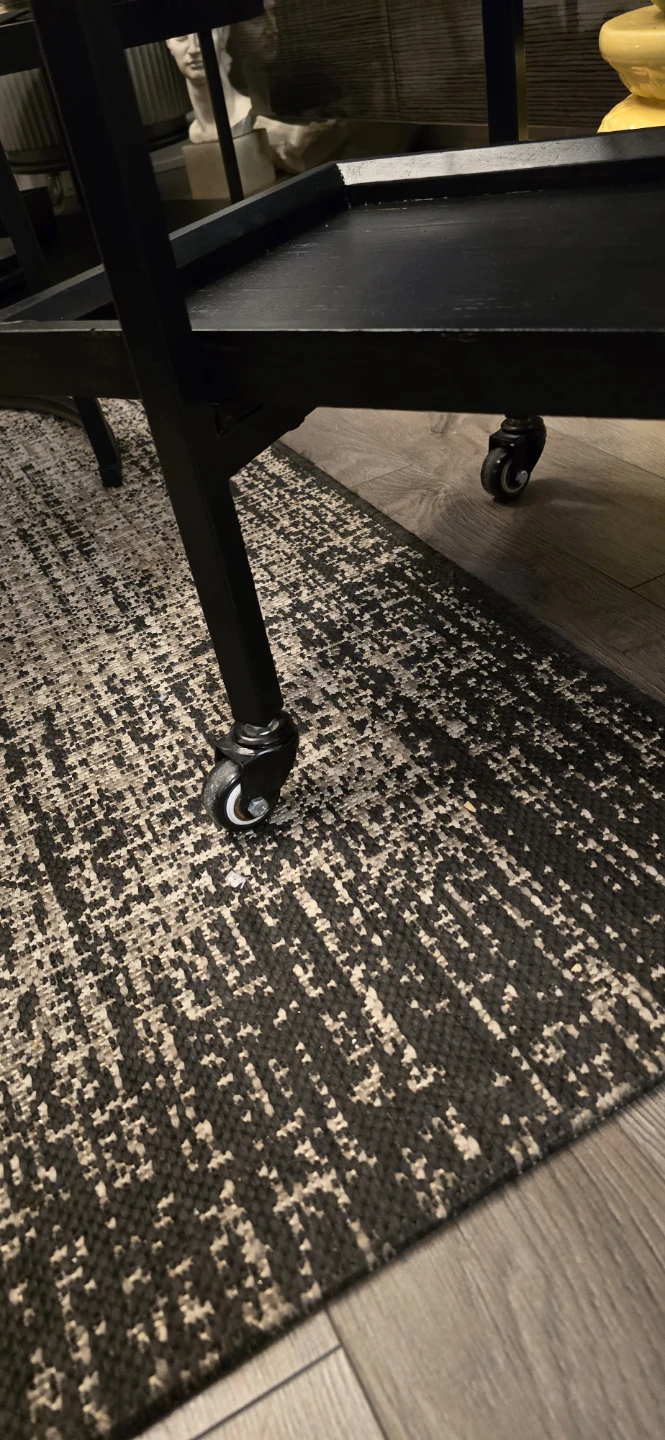 Black Bar Cart with Wheels - photo 5