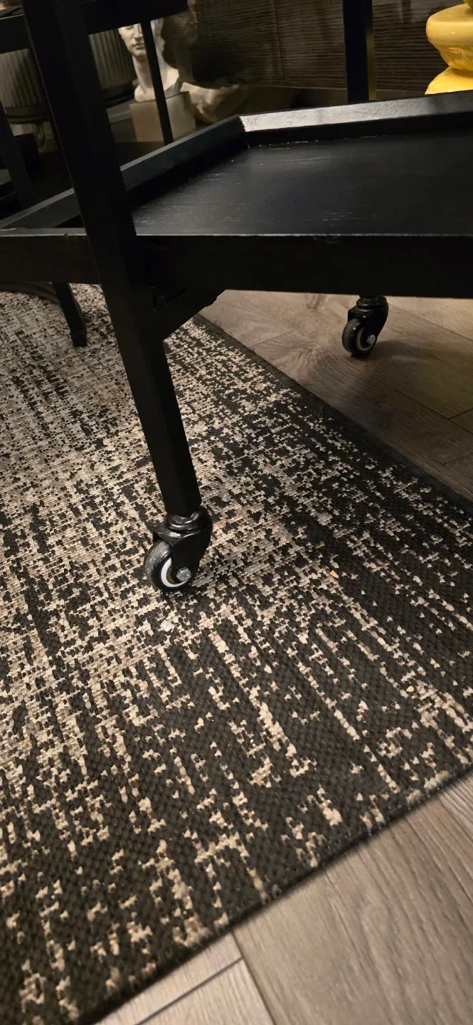 Black Bar Cart with Wheels image indicator(5)