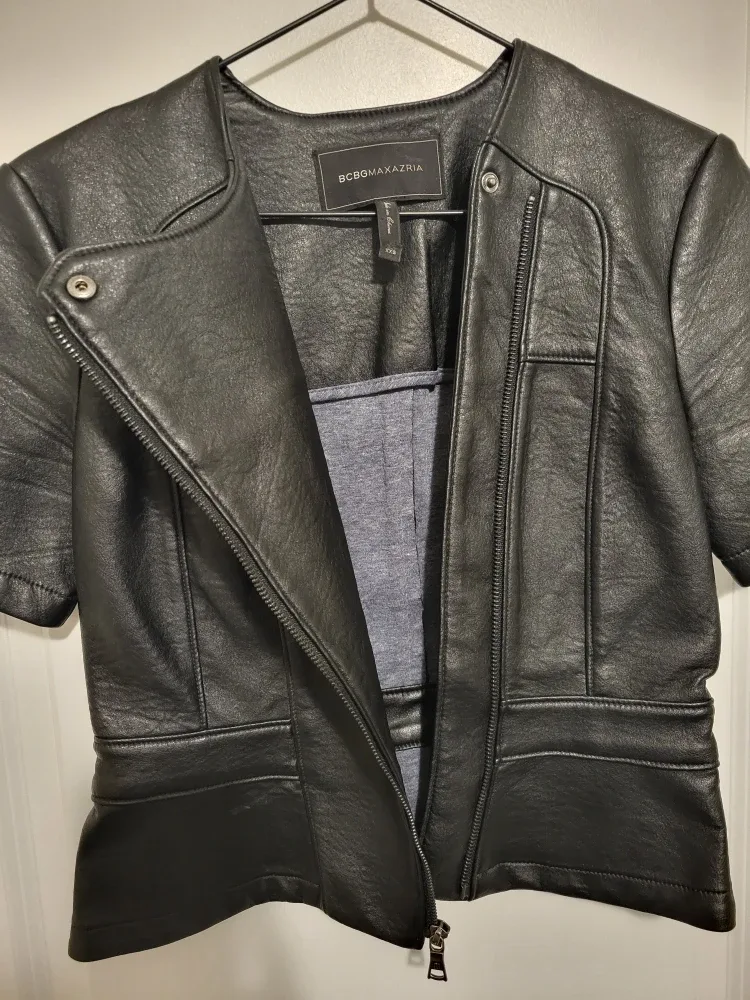 BCBG Max Azria Leather Zip image indicator(2)