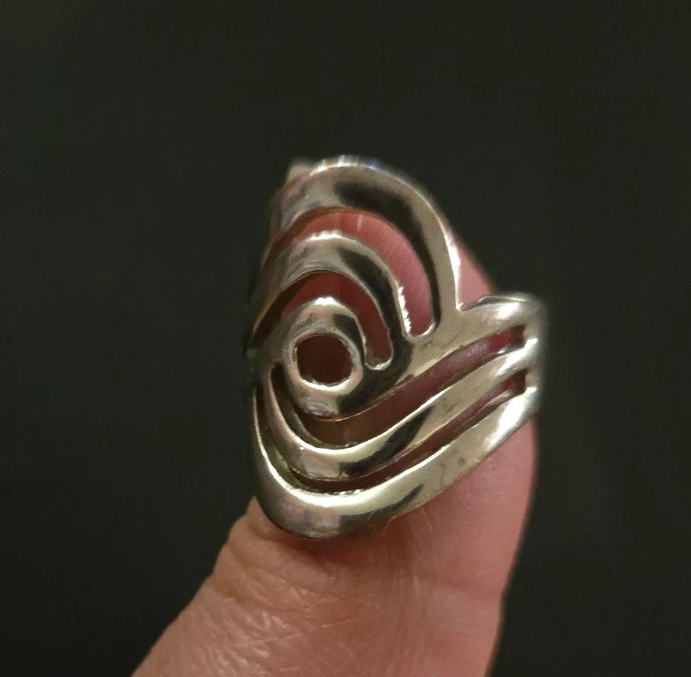 Silver Tone Fashion Ring