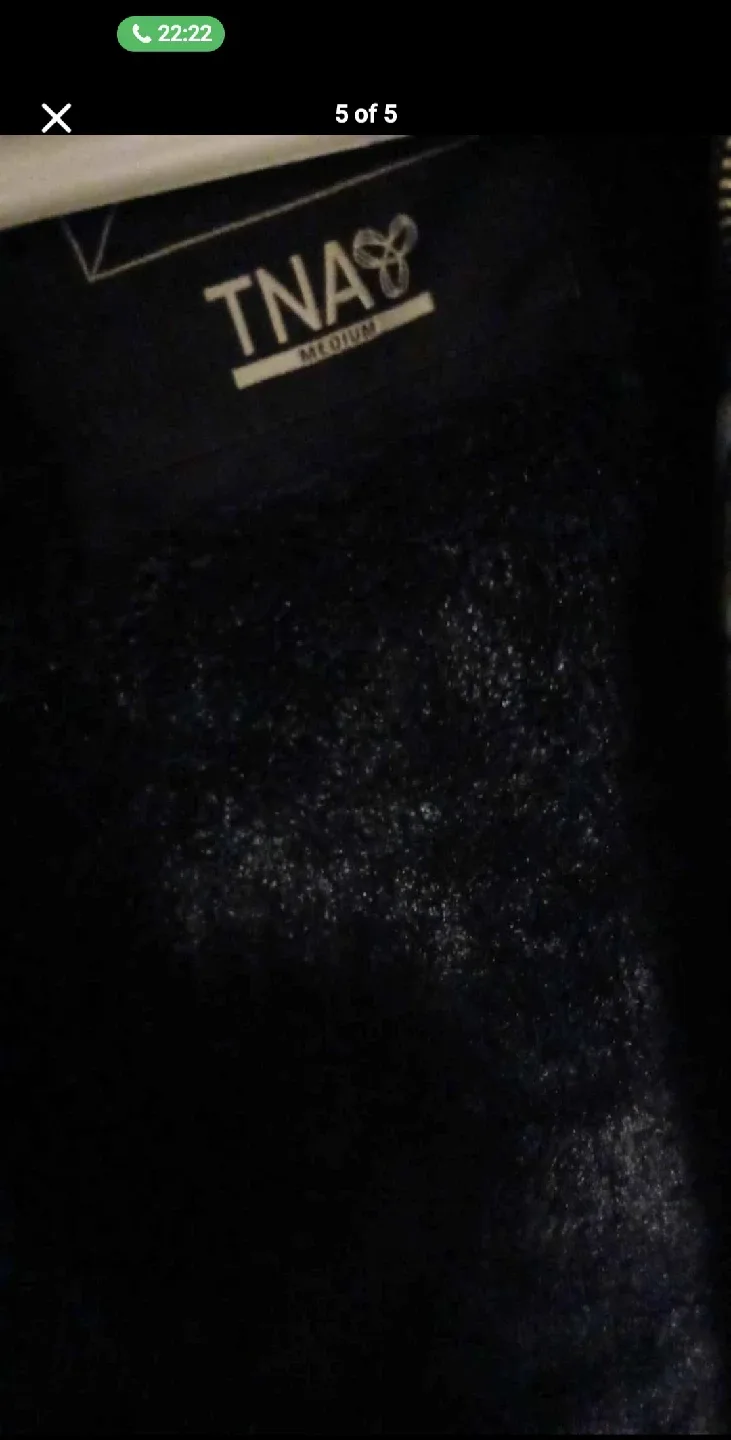 TNA Black Winter Coat - Size Medium image indicator(4)