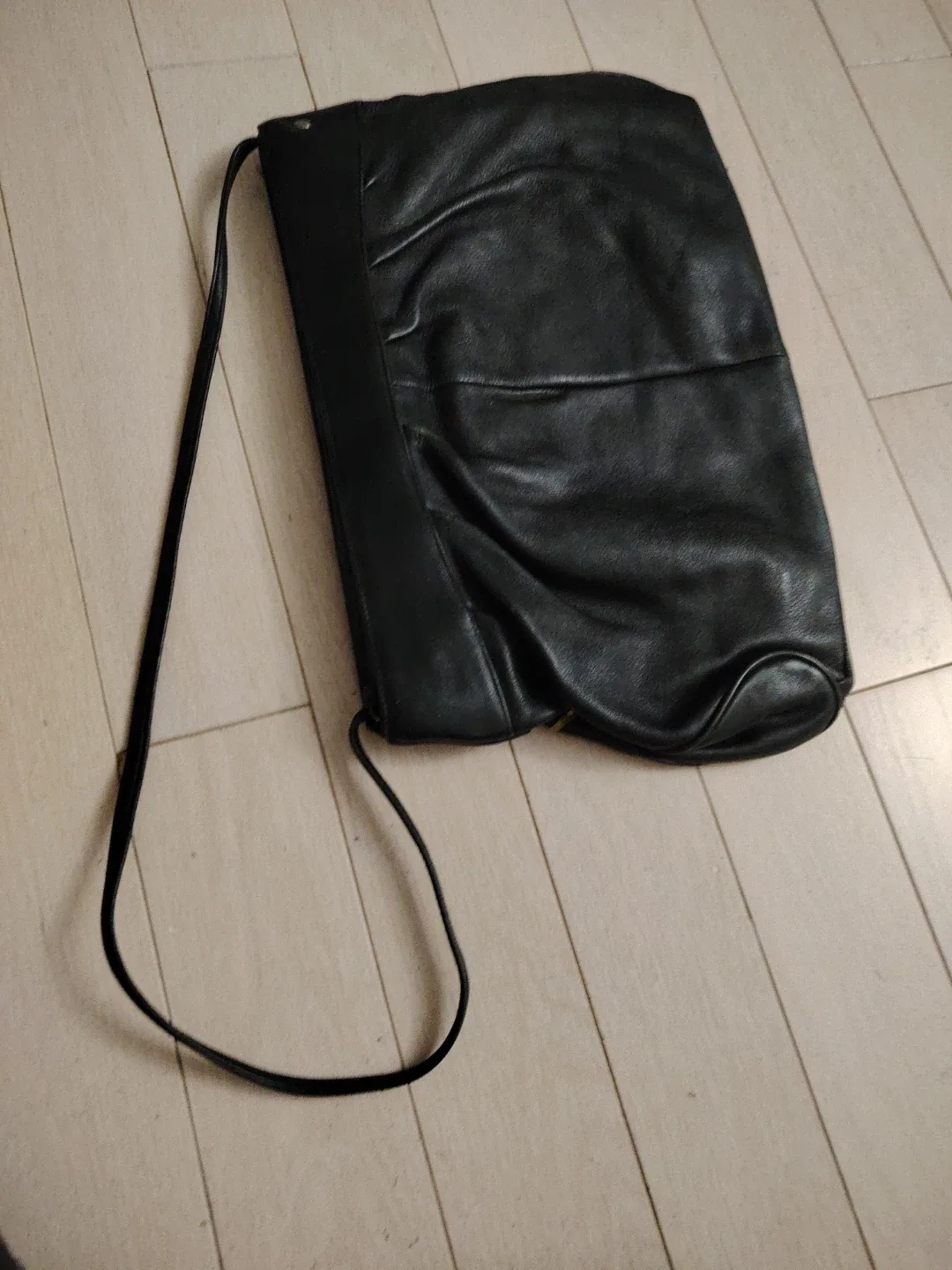 Black Leather Shoulder Bag image indicator(2)