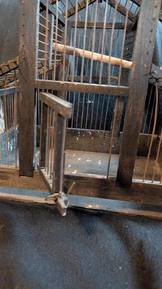 Vintage Wooden Bird Cage image indicator(3)