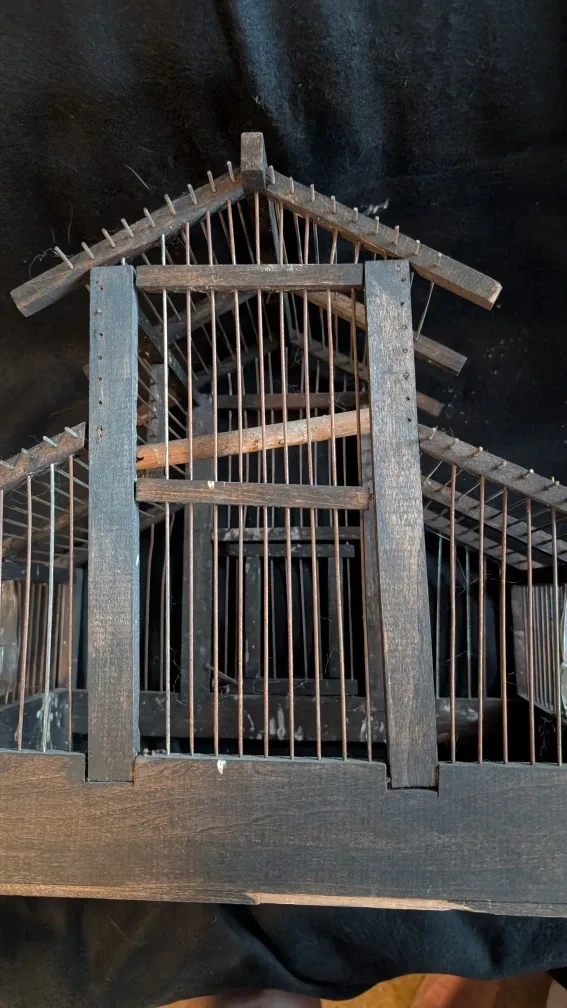 Vintage Wooden Bird Cage image indicator(9)