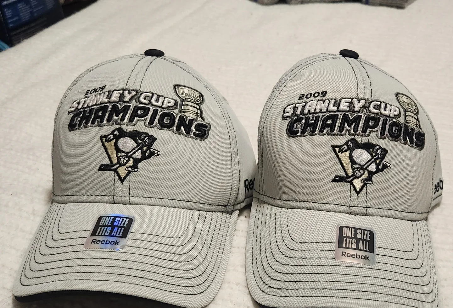 Reebok Pittsburgh Penguins Stanley Cup Champs Hat - One Size image indicator(6)