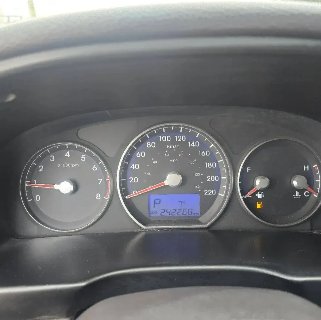 Lease-to-own white Hyundai Santa Fe. image indicator(10)