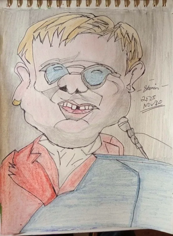 Drawing Illustration by Custom Artist Sherwin Elton John