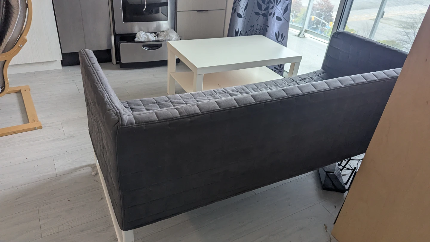 Grey Quilted Sofa - photo 4