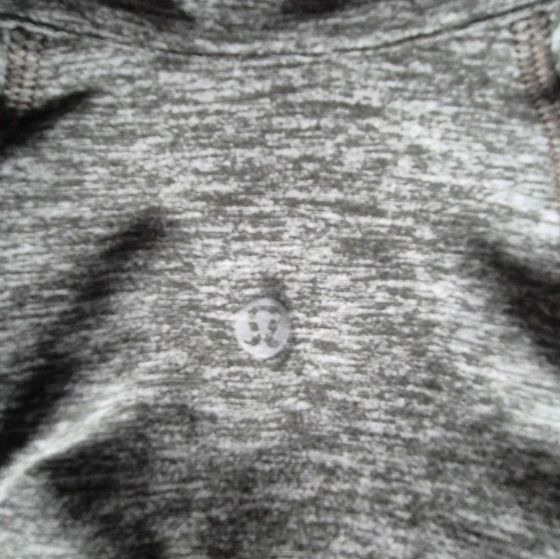 Lululemon Heathered Grey Half-Zip Top image indicator(2)