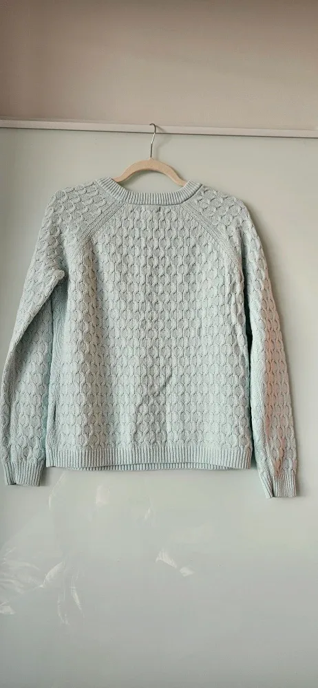 Old Navy Light Blue Cable Knit Sweater - Size Medium