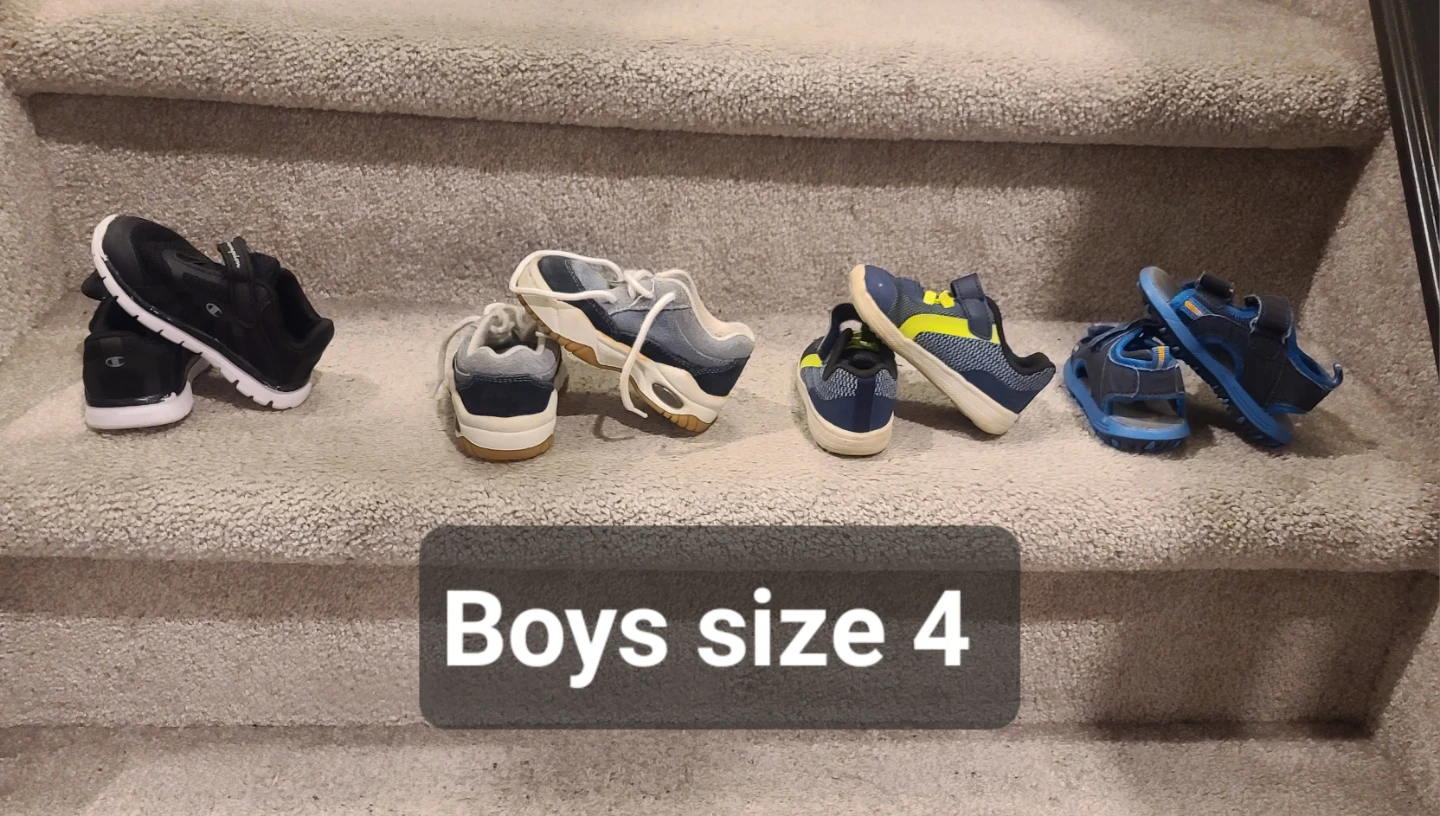 Boys 9t, 6/7t, 5t, Infant 3m-18m, Boys Size 4 Shoes - photo 2