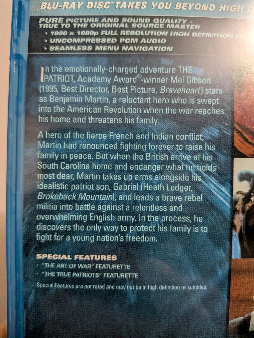 The Patriot (Extended Cut) Blu-ray - Mel Gibson Heath Ledger image indicator(6)