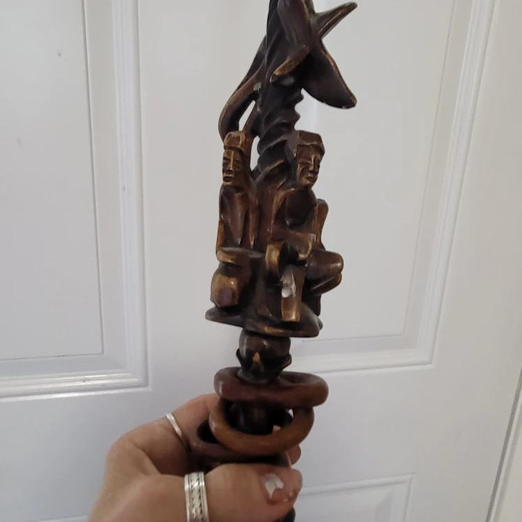 Authentic Hand Carved Walking Stick from Zimbabwe - photo 4