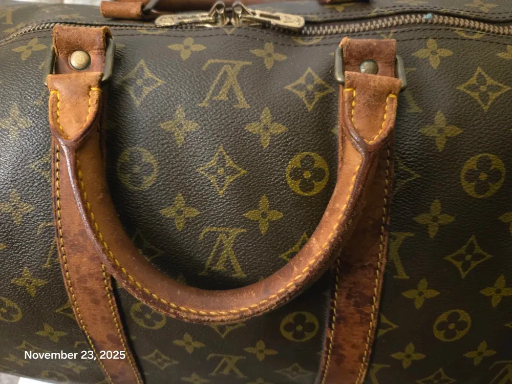 Vintage, Authentic Louis Vuitton 55 Keepall Travel Bag image indicator(6)