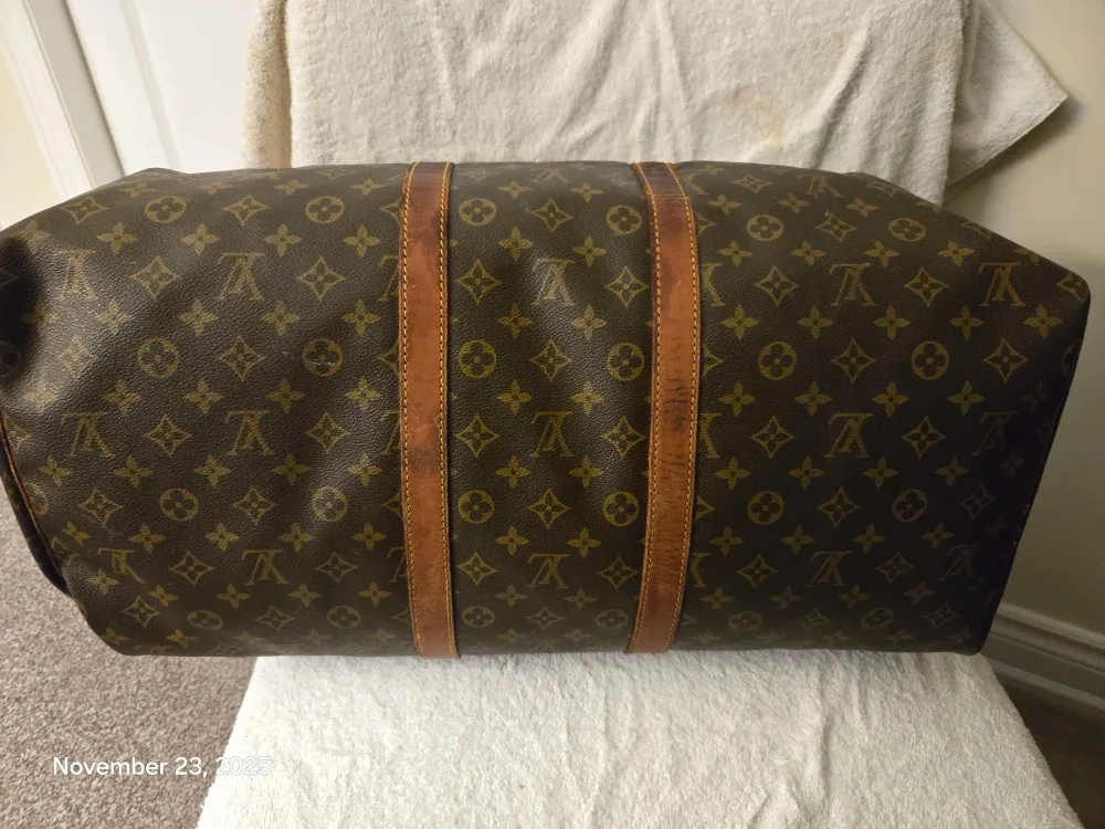Vintage, Authentic Louis Vuitton 55 Keepall Travel Bag image indicator(7)