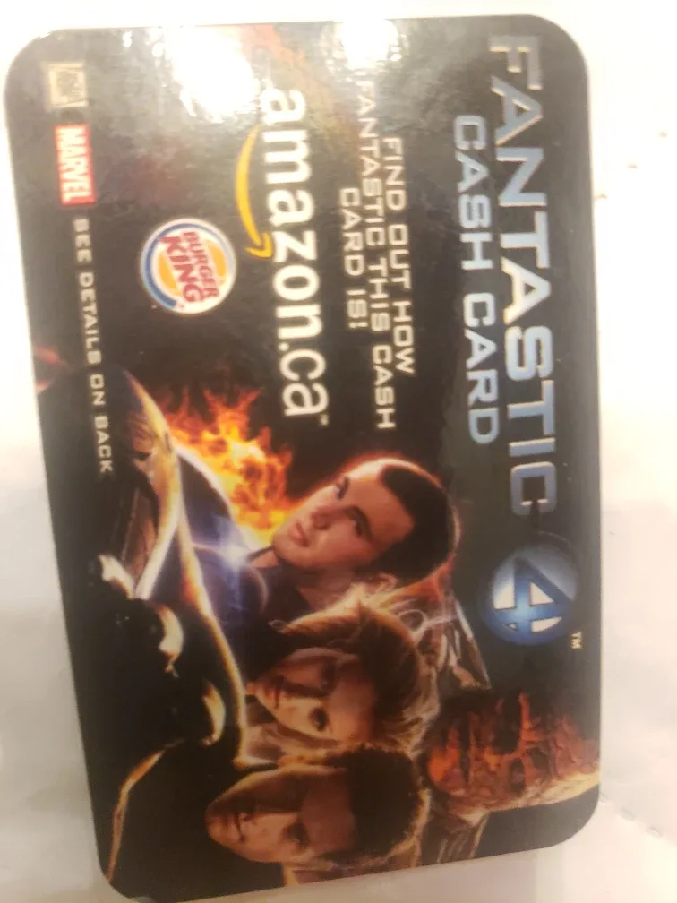 Amazon.ca Fantastic 4 Cash Card