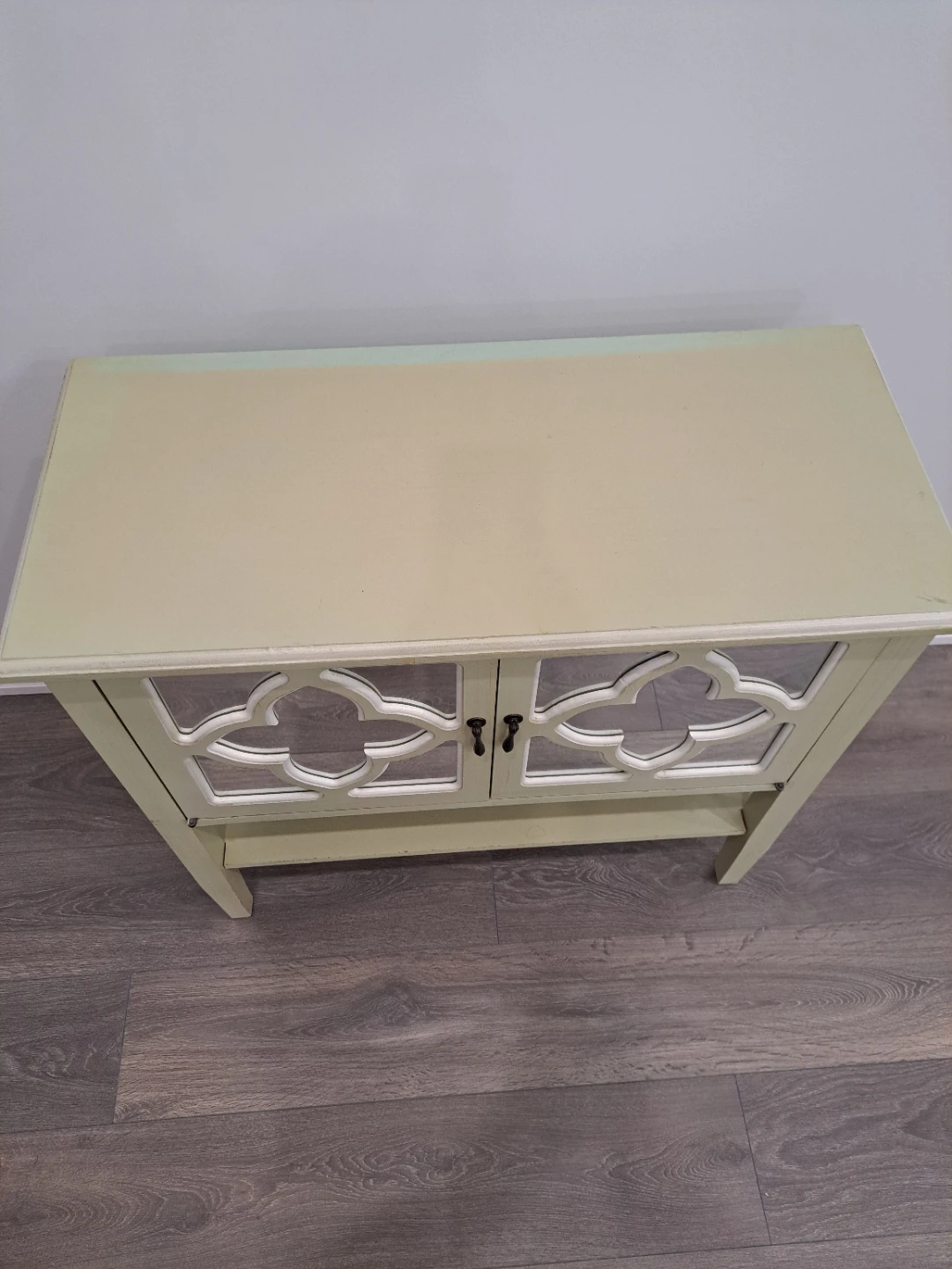 Accent Console Table with Mirrored Doors - photo 2
