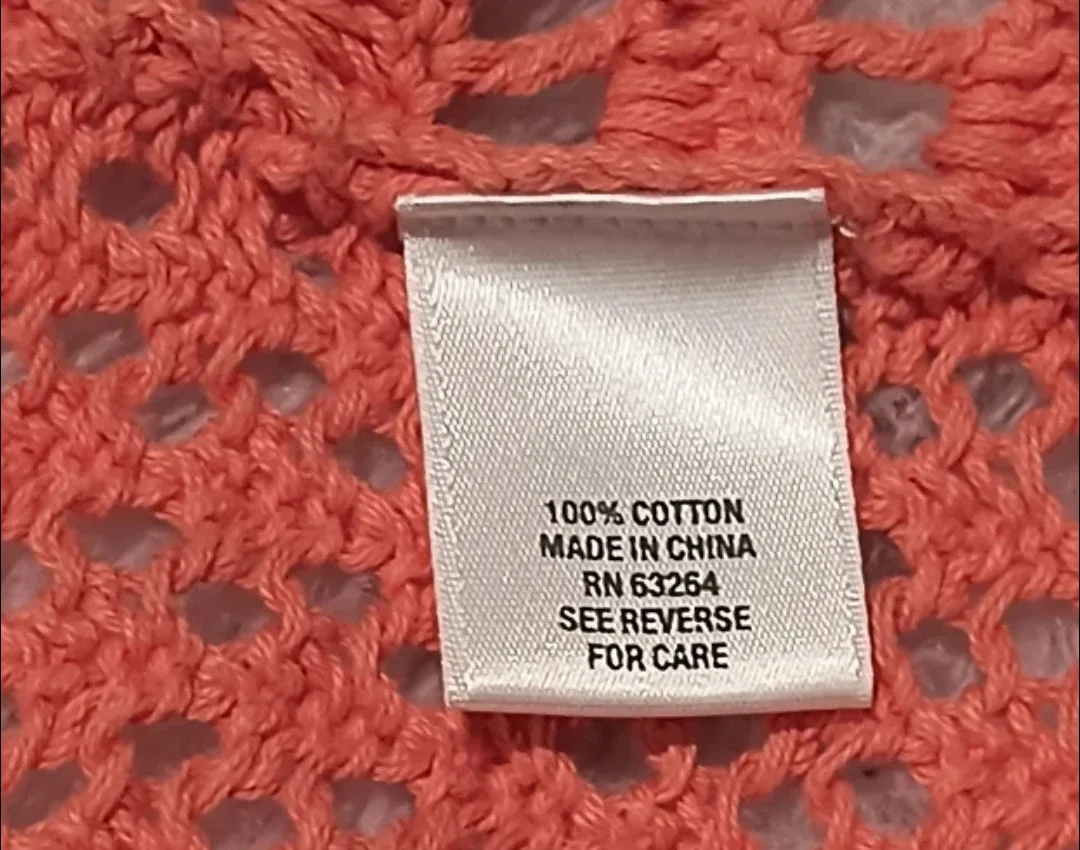 Christopher & Banks Coral Crochet Top - Size L image indicator(8)