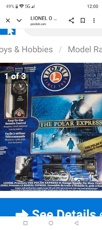 Lionel The Polar Express Train Set O Gauge 6-30218 image indicator(3)