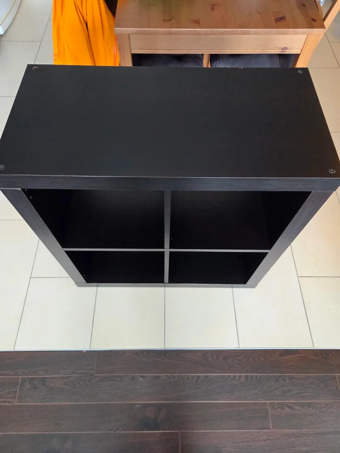 Black 4-Cube Storage Shelf Unit image indicator(6)