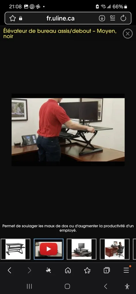 Black Adjustable Computer / Screen riser image indicator(4)