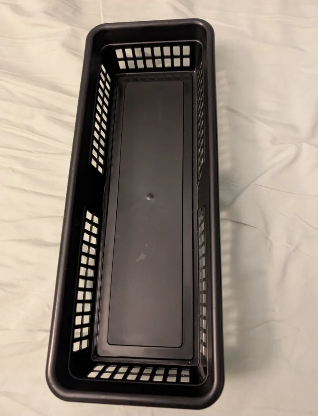 Black Plastic Storage Basket thumbnail