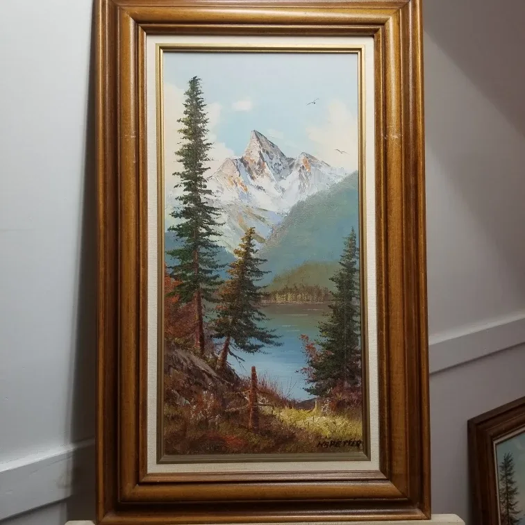 Set of 4 Framed Landscape Oil Paintings image indicator(6)