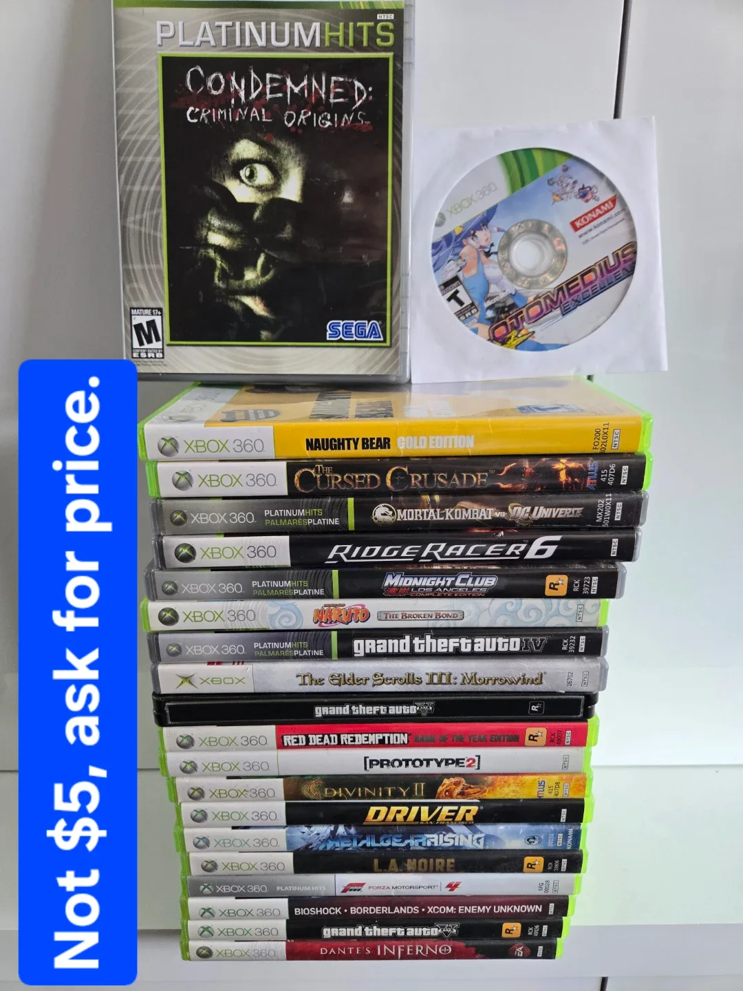 Xbox 360 games. TESTED. WORKING. Shipping available. $5 each image indicator(7)