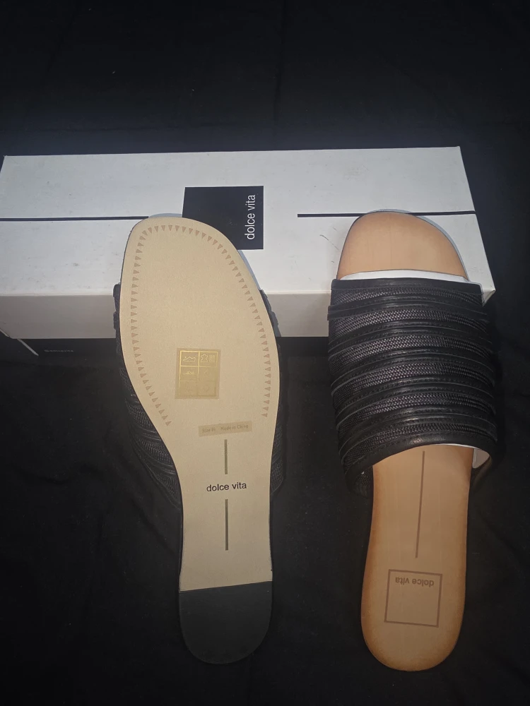 Dolce Vita Katlee Black Mesh Slides - Size 8.5 - photo 2