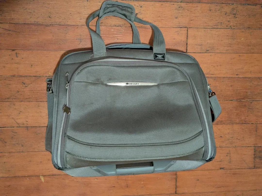 Delsey Grey Rolling Carry-On Suitcase Set image indicator(7)