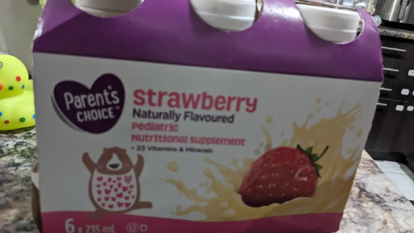 Parent's Choice Strawberry Nutritional Supplement