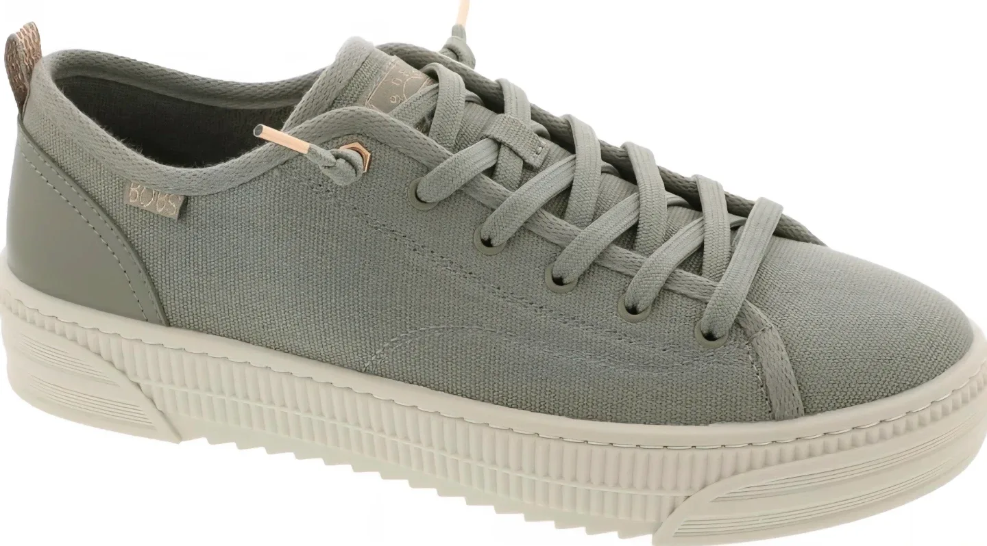 Skechers Womens Bobs Copa Canvas Lace Up Sneaker Terry Lining image indicator(5)