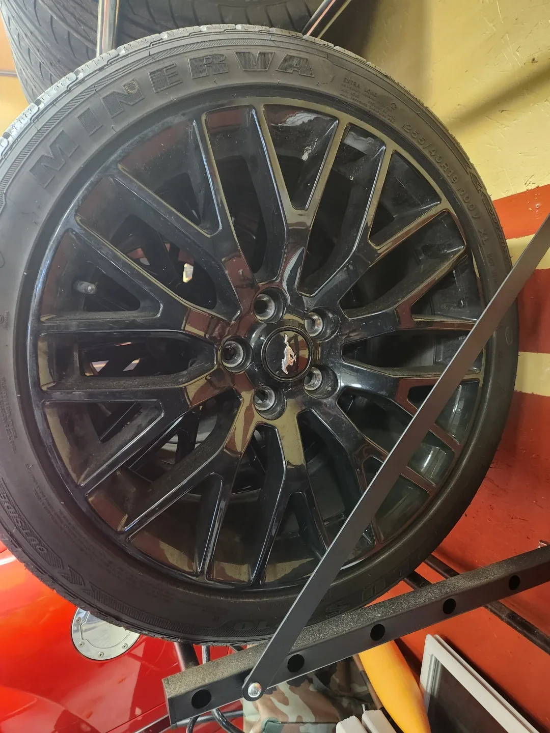 Original WINTER Mustang Rims and Rubber