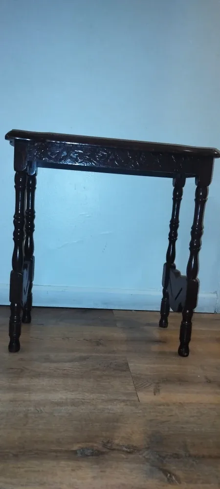 Brown Wooden Accent Table