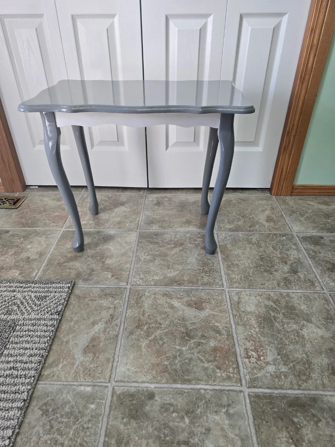 Grey Painted Accent Table
