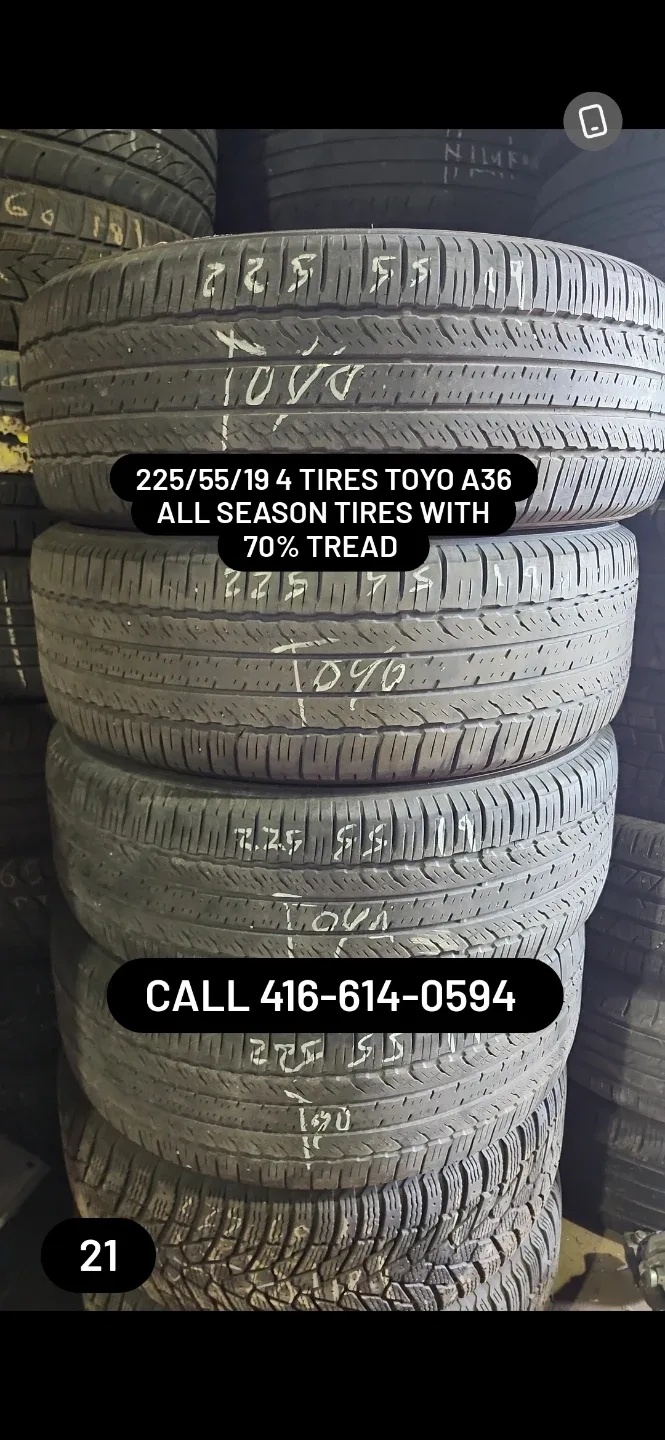 225/55/19 Toyo A36 All Season Tires - Set of 4 thumbnail