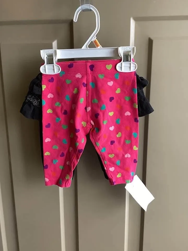 Girls sz 3-6 months leggings/pants $2 each