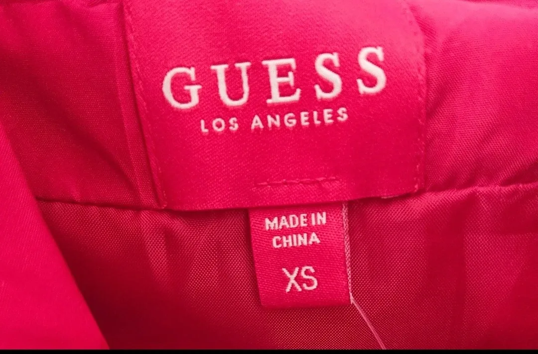 Brand New Guess Red Hooded Jacket - XS image indicator(5)