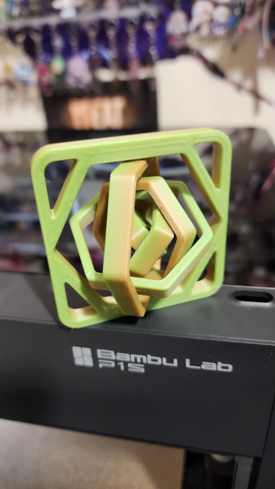 3D Printed Infinity Gyro Fidget Toy Spinning
