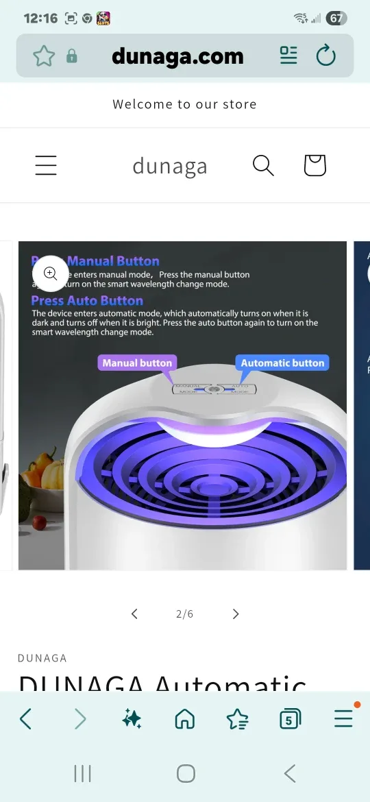 New DUNAGA Zap T360 Pro Mosquito Trap image indicator(4)