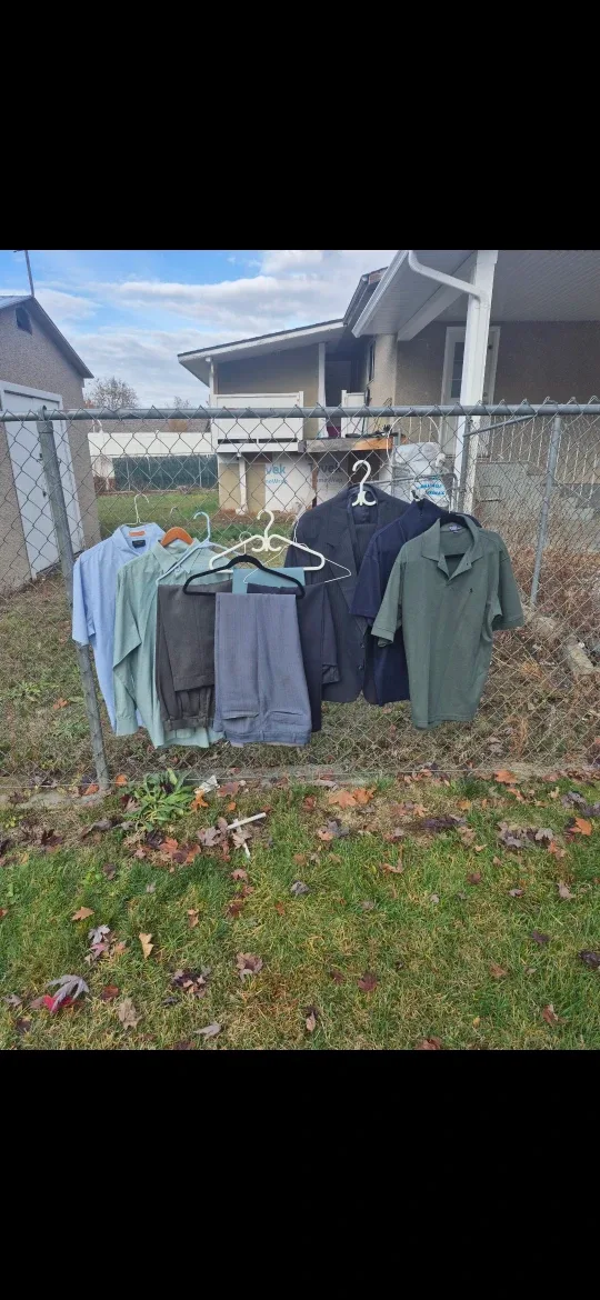 Men's Clothing Bundle: Ties, Shirts, Pants, Suit