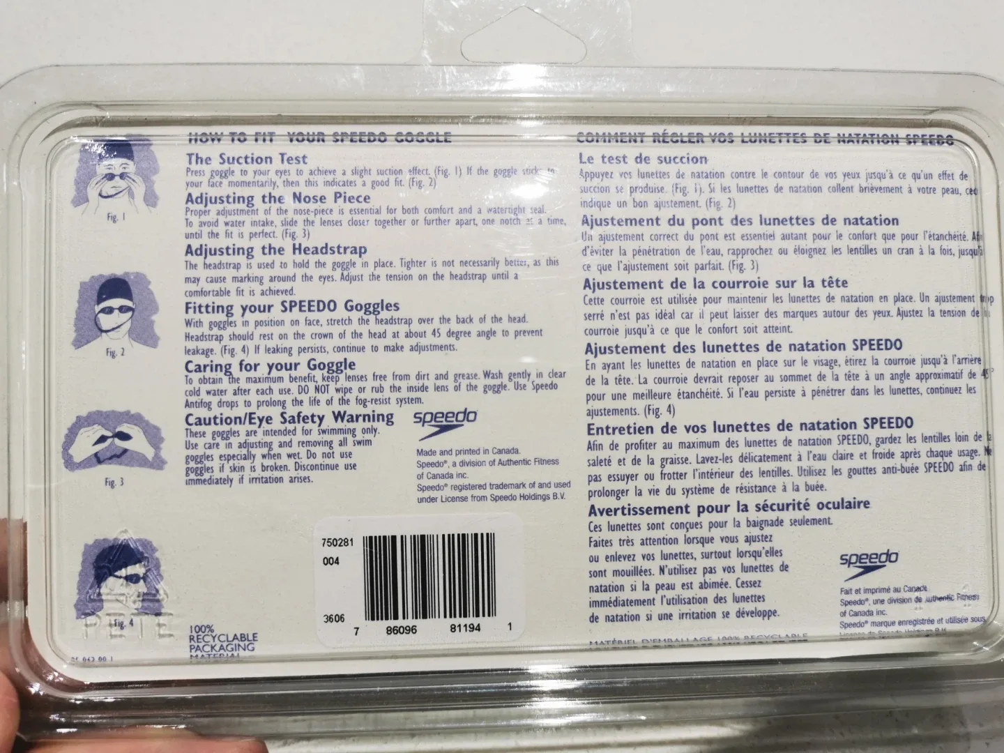 Speedo Hydrospex Swim Goggles - New in Package image indicator(2)