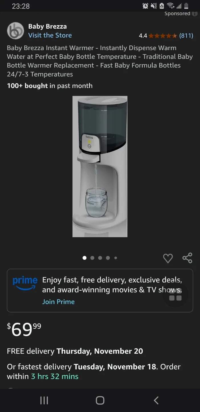 Baby Brezza Instant Warmer Water Despenser image indicator(2)