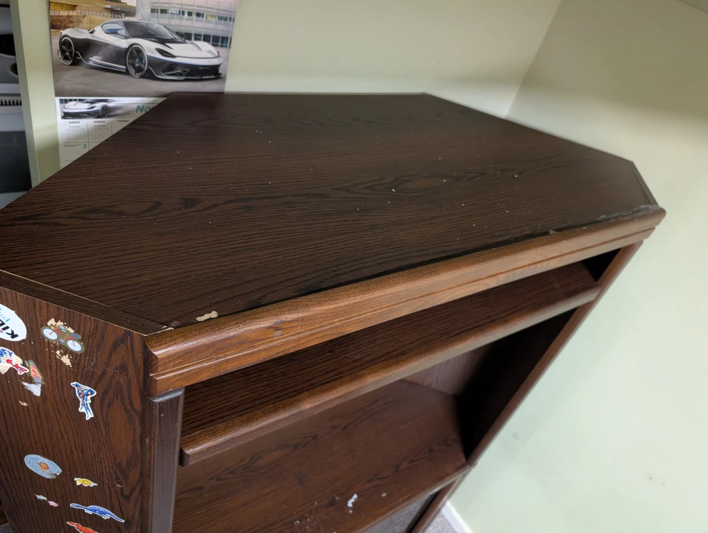 Wooden tv stand