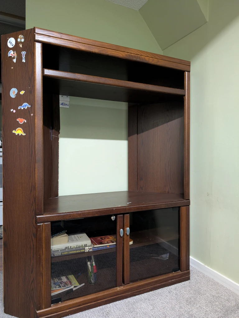 Wooden tv stand - photo 2