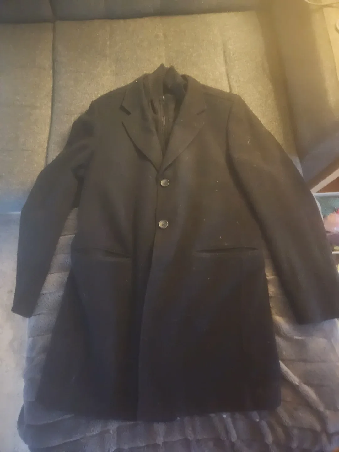 Le Chateau Wool Blend Coat - Size M