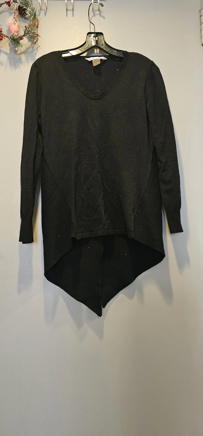 NY Collection Black Sweater Medium